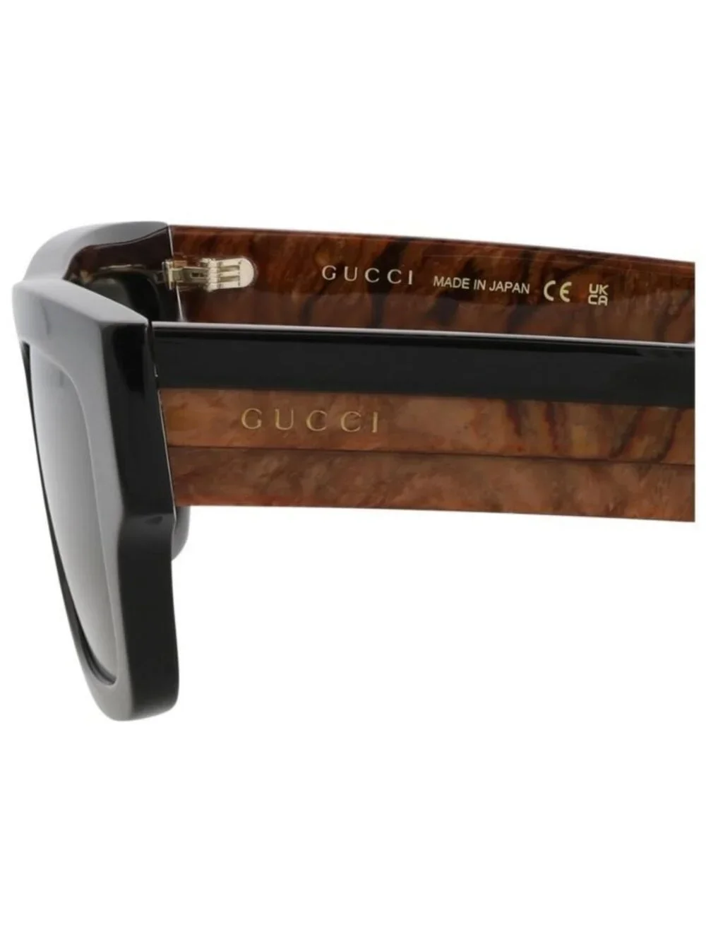 New Gucci Mens Square/Rectangle Black Black Grey Fashion Designer Sunglasses